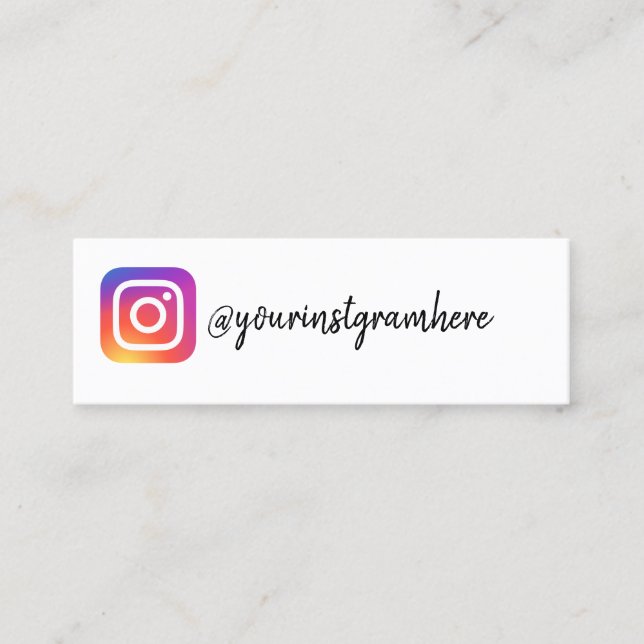 instagram mini visitkort (Framsida)