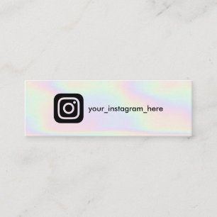 Instagram, modern svart holografisk enmajsregnbåge