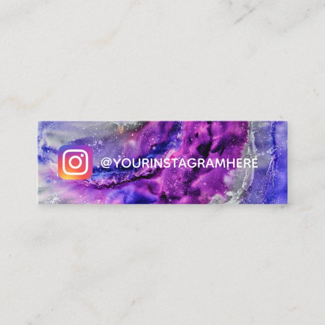 Instagram Paint Splatter Mini Visitkort (Framsida)