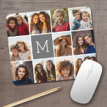 Instagram Photo Collage Anpassningsbar Monogram Ch Musmatta<br><div class="desc">Använda upp till 11 kvadratiska eller selektiva mobila foton för att skapa en unik och personlig gåva. Eller så kan du behålla hipstervalpen och göra ett trendig till keepy. Om du behöver justera bilder klickar du på verktyg för att anpassa ändringar.</div>