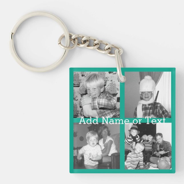 Instagram Photo Collage med 4 bilder - emerald (Framsidan)