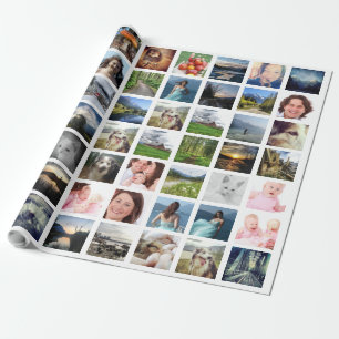 Instagram Photo Collage med 56 Bilder Presentpapper