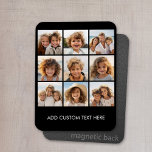 Instagram Photo Collage med 9 foton Magnet<br><div class="desc">Använda dina foton utan ramar på den här! Lägg till bilder och bilder som du vill använda på den här remsa om du vill ha en roligt minneshållare. Ett konstnärligt sätt att visning ditt bästa bilder för fotodelning.</div>