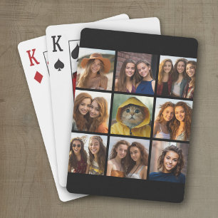 Instagram Photo Collage med 9 foton Spel Kort