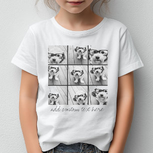 Instagram Photo Collage med 9 kvadratfoton T-shirt