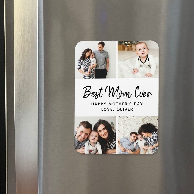 Instagram Photo Collage Mors dag Gift Magnet (Skapare uppladdad)