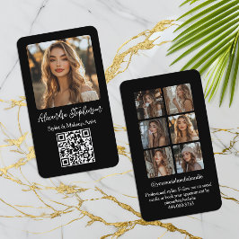Instagram Photo Collage Social Media Influencer Visitkort