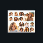 Instagram Photo Collage - upp till 14 foton vita Canvastryck<br><div class="desc">En design med vit bakgrund. Använda upp till fjorton fyrkantiga foton för att skapa en unik och personlig gåva. Om du behöver justera bilder klickar du på verktyg för att anpassa ändringar.</div>