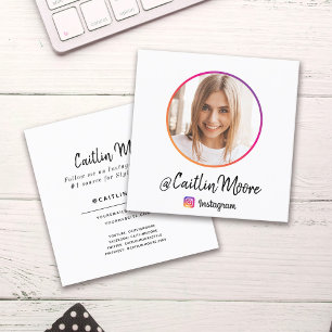 Instagram Photo Modern Script Social Media