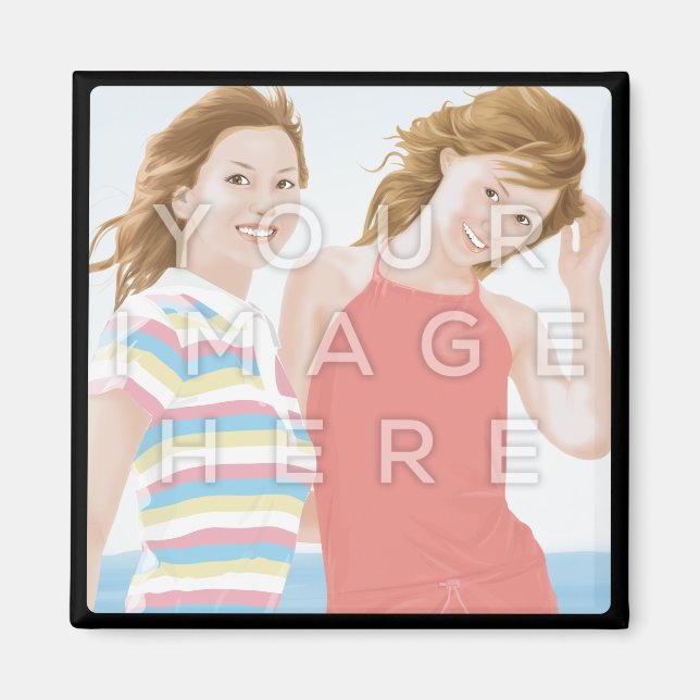 Instagram Photo Square Image Magnet (Framsidan)