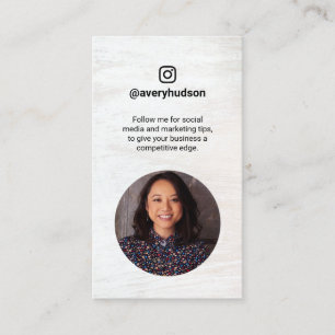 Instagram Professionell Social Media Mrketer Visitkort