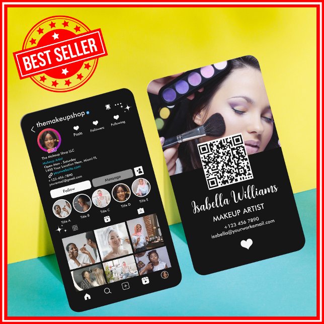 Instagram QR-Affärskort Visitkort (Skapare uppladdad)