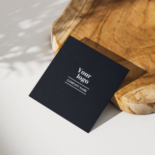 Instagram Qr-kod Modern Social-media svart, fetsti Fyrkantigt Visitkort