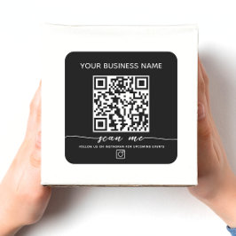 Instagram QR-kod och anpassningsbar Fyrkantigt Klistermärke