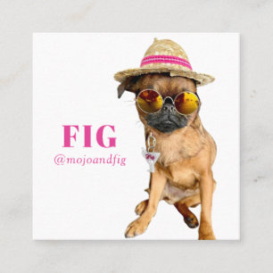 Instagram Skannbar QR-kod Lägg till foto och text Fyrkantigt Visitkort