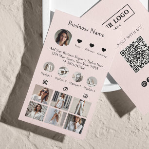 Instagram Social Media Följ profilfoto  Visitkort