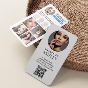Instagram Social Media Simple Makeup Visitkort