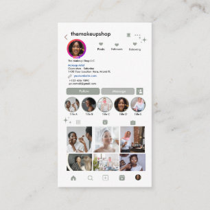 Instagram Sociala Sage Kontakta Oss QR Visitkort