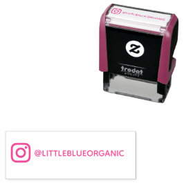 Instagram-stämpel | Ditt Instagram-namn Självfärgande Stämpel