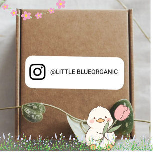 Instagram-stämpel   Ditt Instagram-namn Självfärgande Stämpel