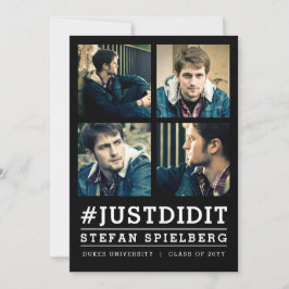 Instagramad 4 Photo Studenten-meddelande Inbjudningar