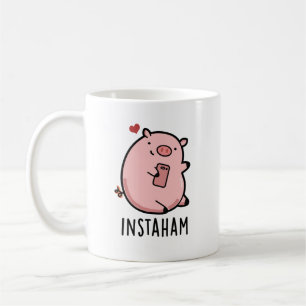 Instaham Funny Social Media Gris Pun Kaffemugg