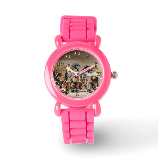 Installation av aktivitetsscen för jul armbandsur (Framsida)