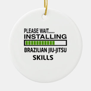 Installation av brasiliansk Jiu-Jitsu expertis Julgransprydnad Keramik