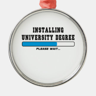 installation av grad julgransprydnad metall