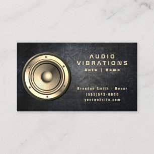 Installation av högtalarbil för Audio av högtalars Visitkort