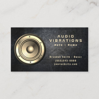 Installation av högtalarbil för Audio av högtalars Visitkort