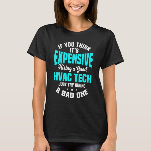 Installation av HVAC-tekniker Hvacr Tech Mechanic T Shirt (Framsida)
