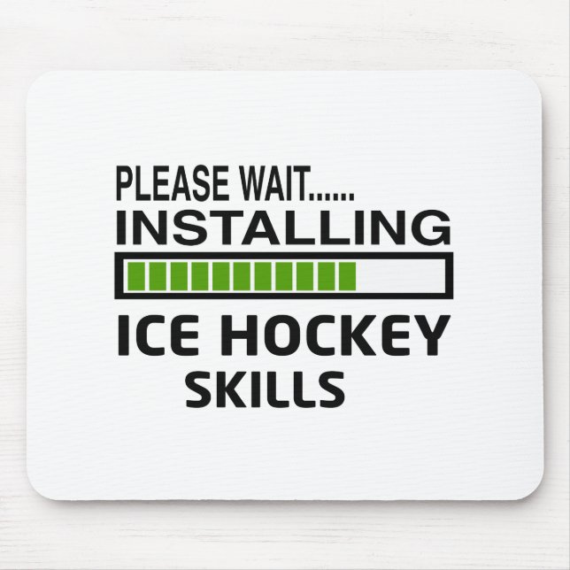 Installation av ishockeyexpertis musmatta (Framsidan)