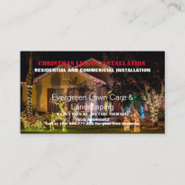 Installation av julfotfoto Ljus Visitkort