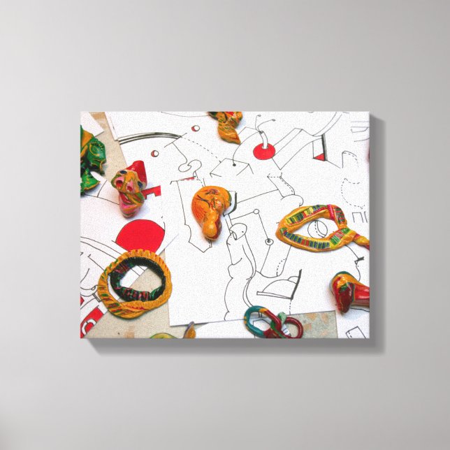 Installation av mikroromantik på teckning Canvas (Framsida)