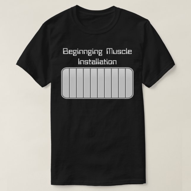 Installation av startmuskel t shirt (Design framsida)