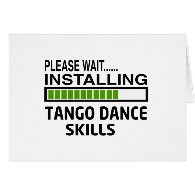 Installation av Tangodansexpertis Hälsningskort (Framsidan Horizontal)