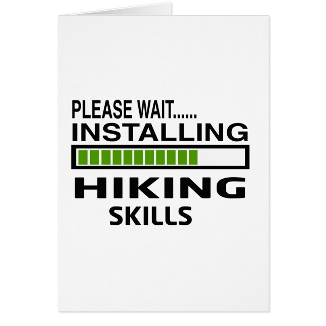 Installation fotvandra expertis hälsningskort (Framsidan)