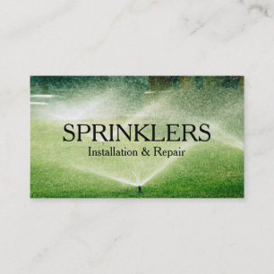 Installation och reparation av sprinklersystem visitkort