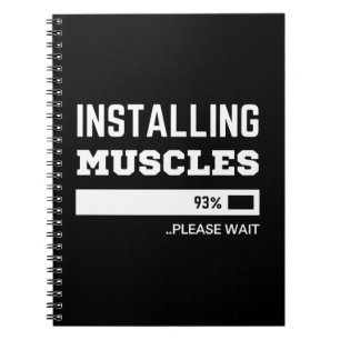 Installationskammare för Fitness Funny Workout Anteckningsbok