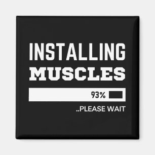 Installationskammare för Fitness Funny Workout Magnet