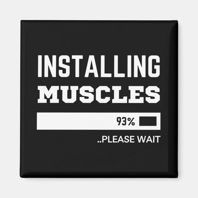 Installationskammare för Fitness Funny Workout Magnet (Framsidan)