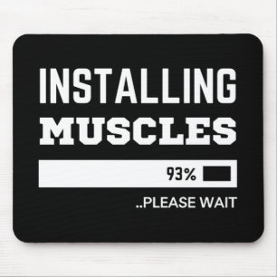 Installationskammare för Fitness Funny Workout Musmatta