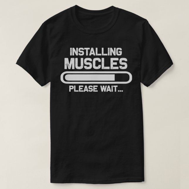 Installationskretsar för Workout Funny Gift-kluste T Shirt (Design framsida)