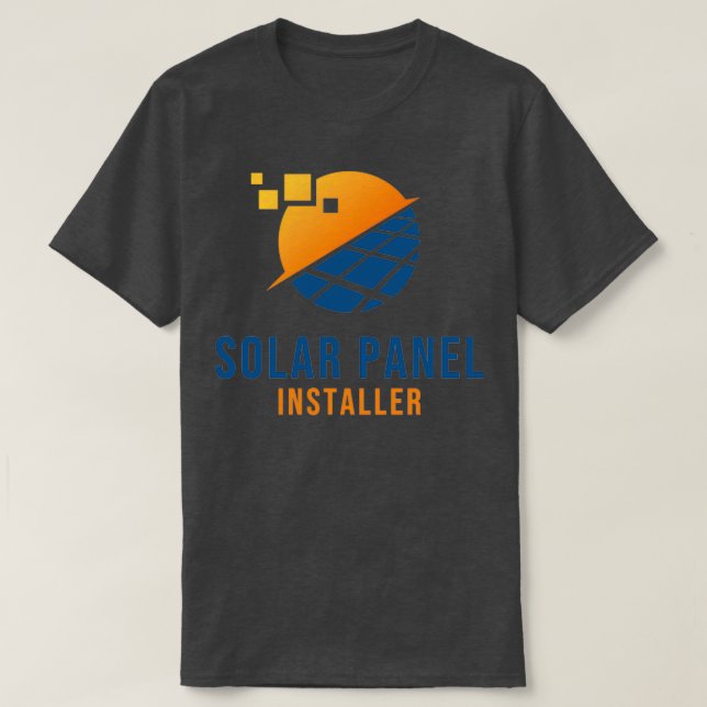 Installationsprogram för solpaneler t shirt (Design framsida)