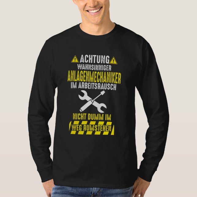 Installatörer av manar-systemets mekaniker för upp t shirt (Framsida)