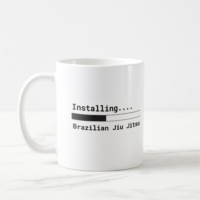 "Installera brasilianska Jiu Jitsu" mugg (Vänster)