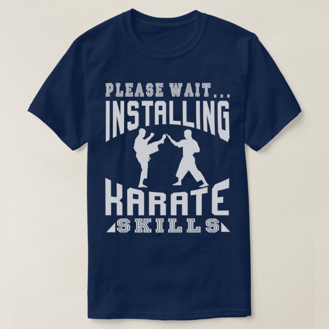 Installera Karate Skills T Shirt (Design framsida)