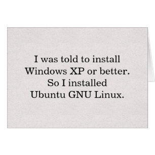 Installera Linux-kort Hälsningskort