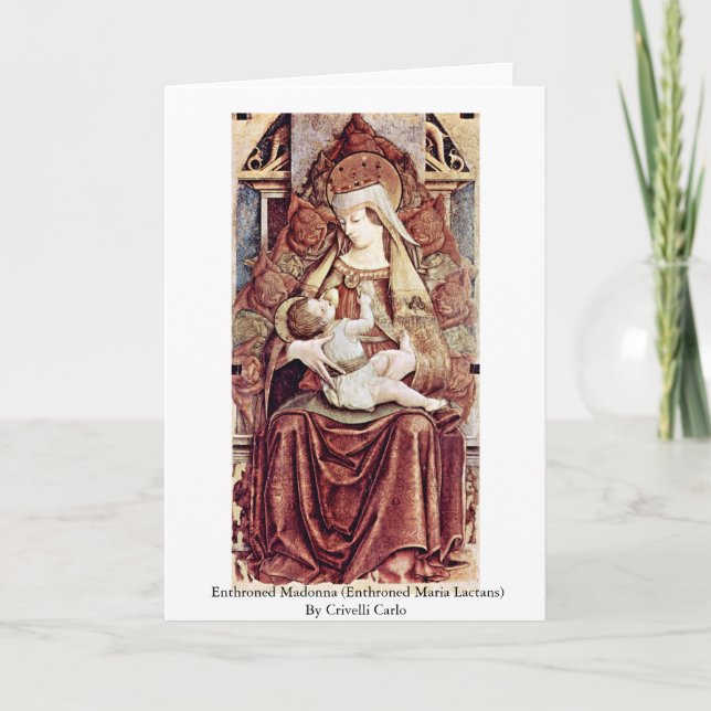 Installera Madonna (installera Maria Lactans), Kort (Framsida)